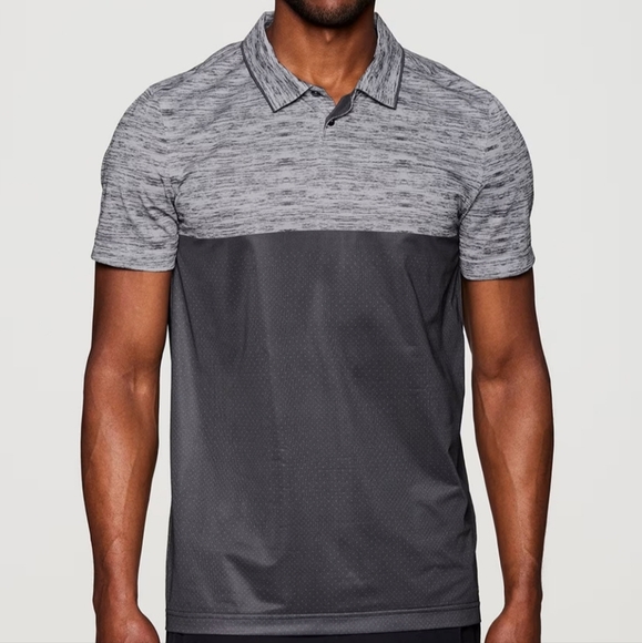 RBX Stay On Course Closed Mesh Gray Polo Men's Medium - Picture 11 of 12